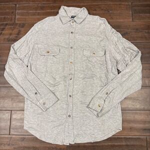 Bleusalt Malibu Button Down Collar Shirt Long Sleeve | Gray | Size 1 XS